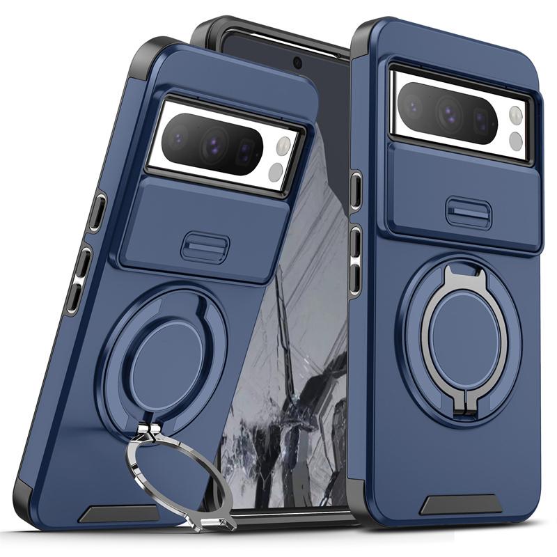 Shockproof Armor Case For Google Pixel 9 Pro XL 9Pro 5G Magnetic Ring Stand Phone Cover Pixel 7 8 Pro 8A 9A Camera Protect Funda