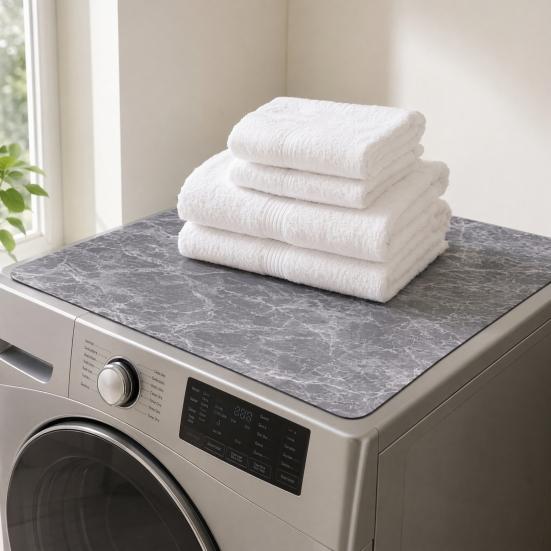 Washer Protector Mat Dryer Cover Flowers or Marble Pattern Non-Slip Highly