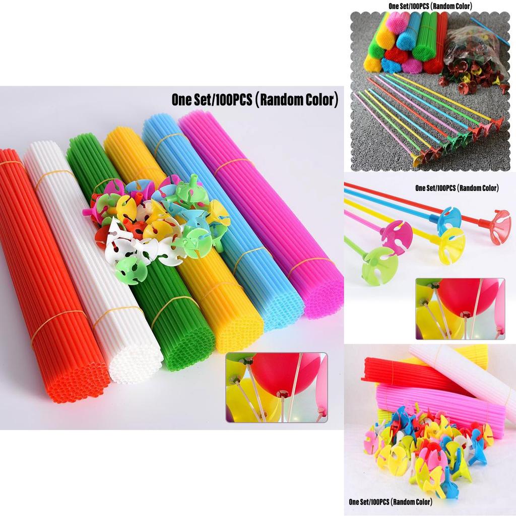 Kunststoff-Ballonhalter für Partydekorationen 27cm und 32cm Set mit 100 Stück