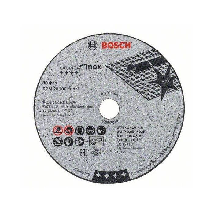 Disques à tronçonner Expert for Inox 76mm - BOSCH - 2608601520