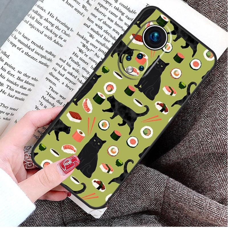Food Sushi Case For Honor Magic 5 Lite 6 Pro 50 70 90 Honor X8b X9b X6 X7 X8 X9 X6a X7a X8a X9a Cover