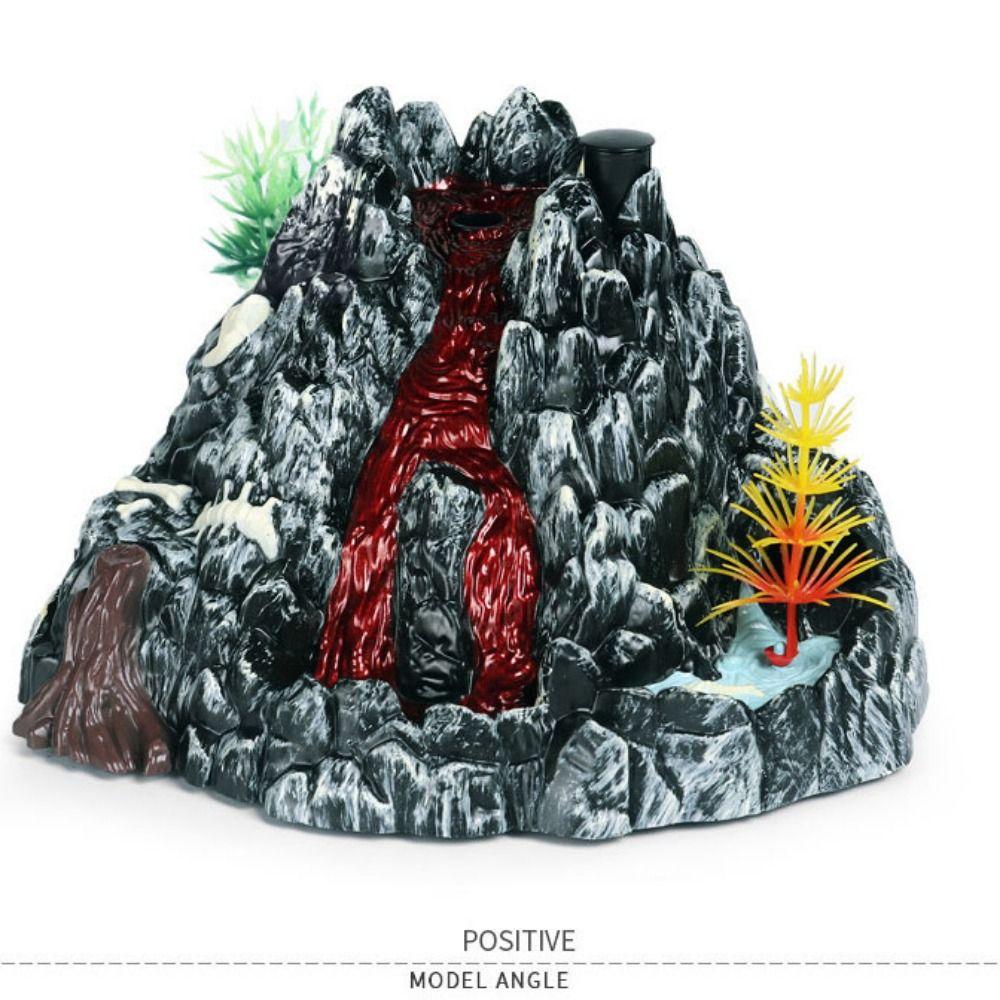 PVC Dinosaur Simulation Volcano Electric Volcano Simulation Scene Figure  Educational