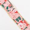 Christmas Wired  Plaid Ribbons Vintage Truck Trees Wired Edge Ribbon for Xmas DIY Wrapping Floral Craft