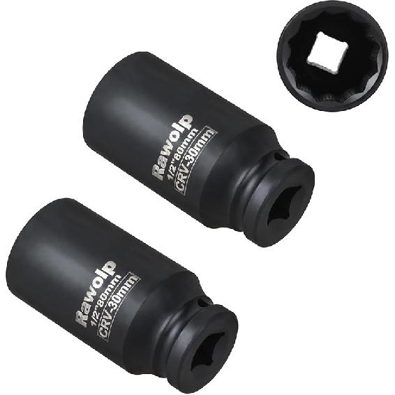 Axle Nut Impact Socket, 30Mm 12-Point, 1/2 Inch Drive, Deep Well Hub Lock Nut Remover (1Pack)