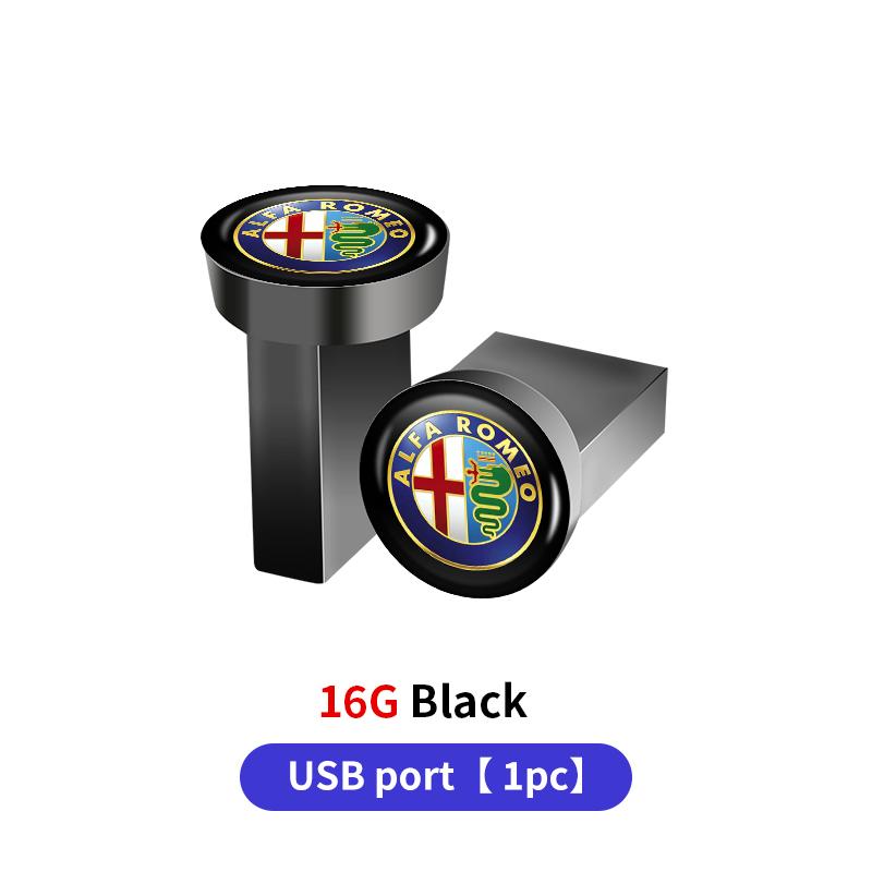 

For Alfa Romeo 2026 Hot Sticker Car Music U Disk USB Flash Driver Storage Memory Stick For Alfa Romeo 159 Giulietta 147 Mito Giu