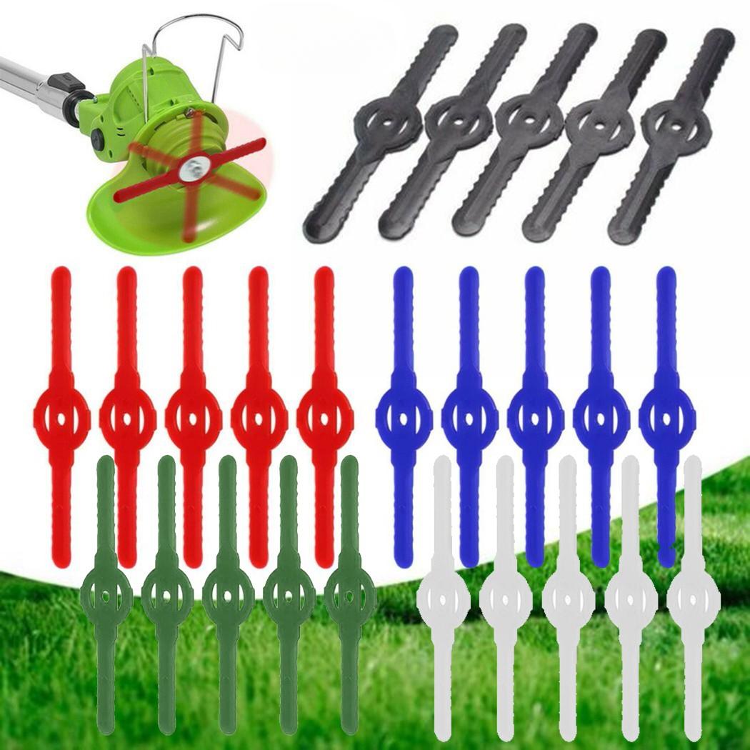 

5 шт. пластиковые режущие лезвия для электрического беспроводного триммера для травы, инструменты для триммера, сменные лезвия для кошения, детали садового электроинструмента