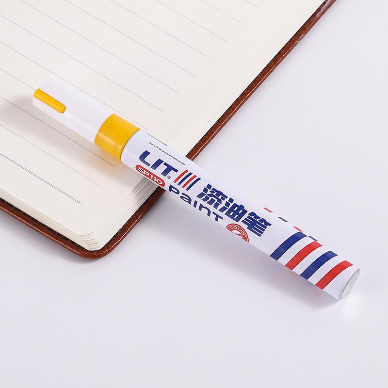 12-Color Waterproof Paint Touch-Up Pen - Durable, Easy Application, Fade-Resistant, and Industrial-Grade Oily Marker