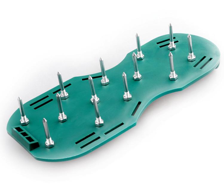 Gartenbelüftungsschuhe mit 4,5 cm Spikes - Selbstnivellierendes Rasenpflegegerät