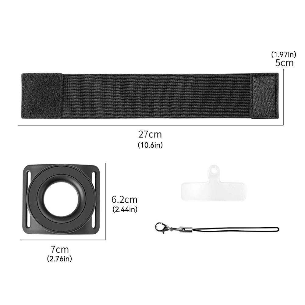 רצועת יד אוניברסלית מחזיק מגנטי לטלפון בוואקום עם רצועת מיתר נגד אובדן זרוע לניווט וספורט קל לפירוק