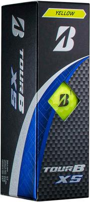 BRIDGESTONE Balle de golf TOUR B XS modèle 2024, étui de 3 balles, jaune, S4YXJ