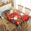 Red Pomegranate Tablecloth Sweet Fruit Pattern Rectangular Table Cover Dining Table Coffee Table Kitchen Minimalist Decoration