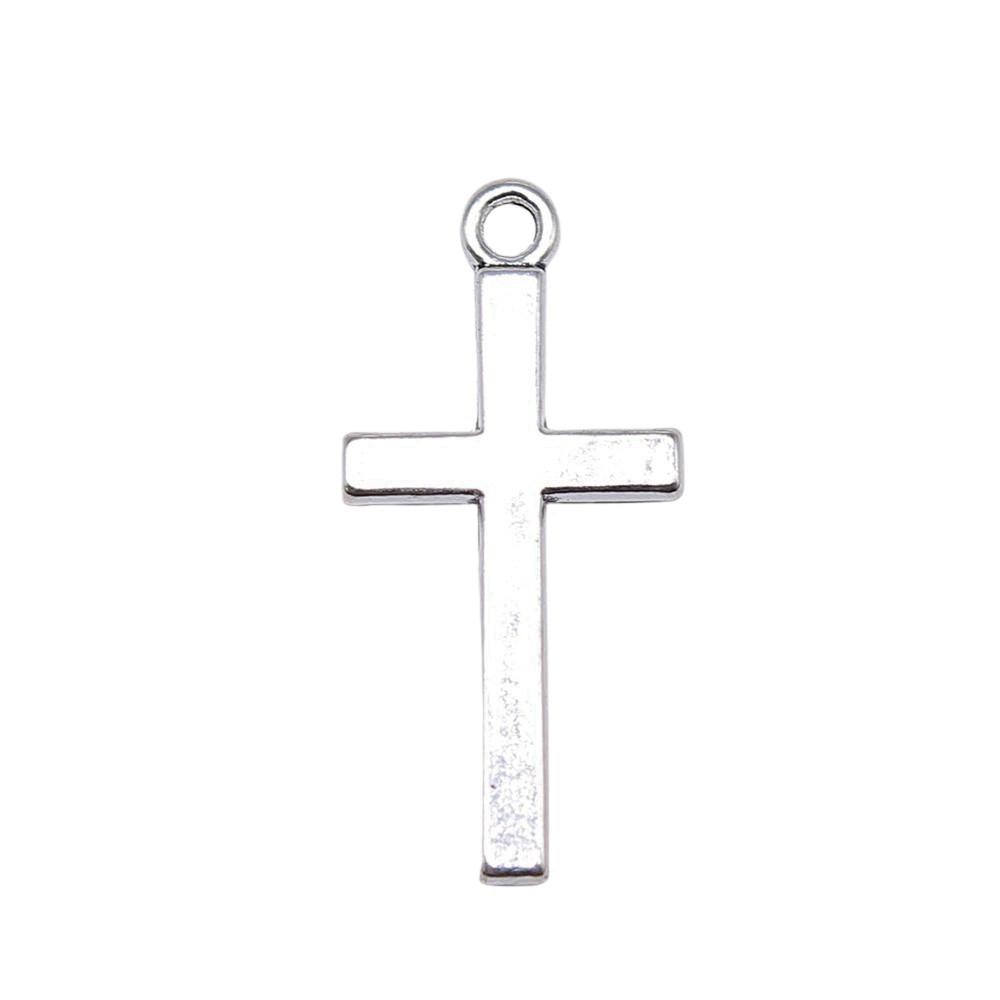 Pingentes de Cruz Clássica em Liga de Metal Multicor Para Joias Cristãs Minimalistas