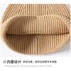 100% pure wool knitted hat thermal pullover hat autumn and winter new versatile fashion cold hat ear protector wool hat