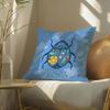 Butterfly, Bird And Flower Print Pillow Case Double-Sided Plush Sofa Cushion Covers Organic Breathable Invisible Zipper