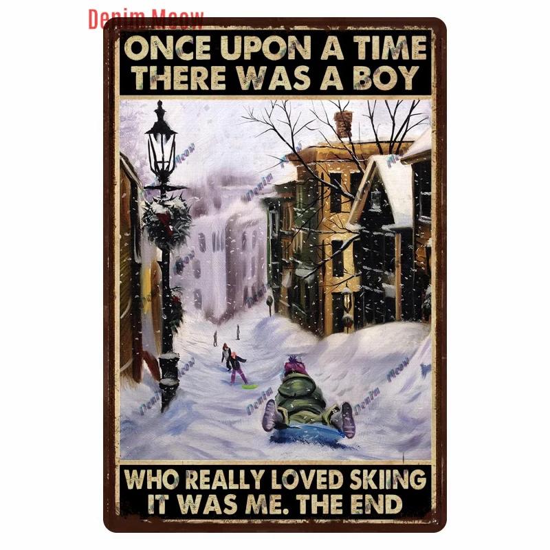 Vintage Ski Patrol Metal Poster, Retro Apres Skiing Tin Sign, Outdoor Winter Sports, Ski Team Printing Decoration, Plates, WY262