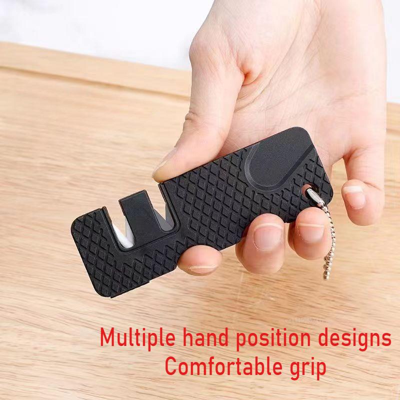 Mini Quick Knife Sharpener Household Kitchen Multifunctional Sharpener Artifact Ocket Ceramic Outdoor Multi Tools Sharpener