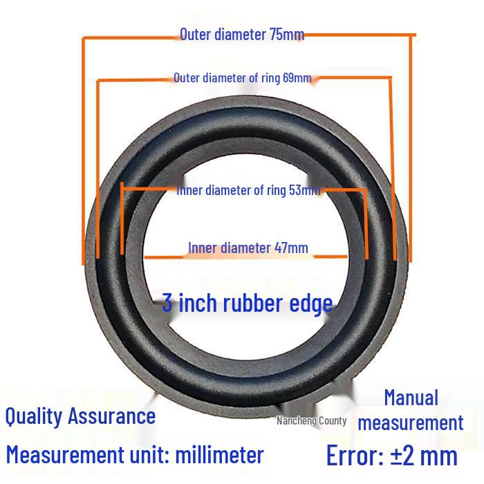 Rubber Edge Ring for 3/4/5/6/6.5/8/10/12 Inch Home Speakers