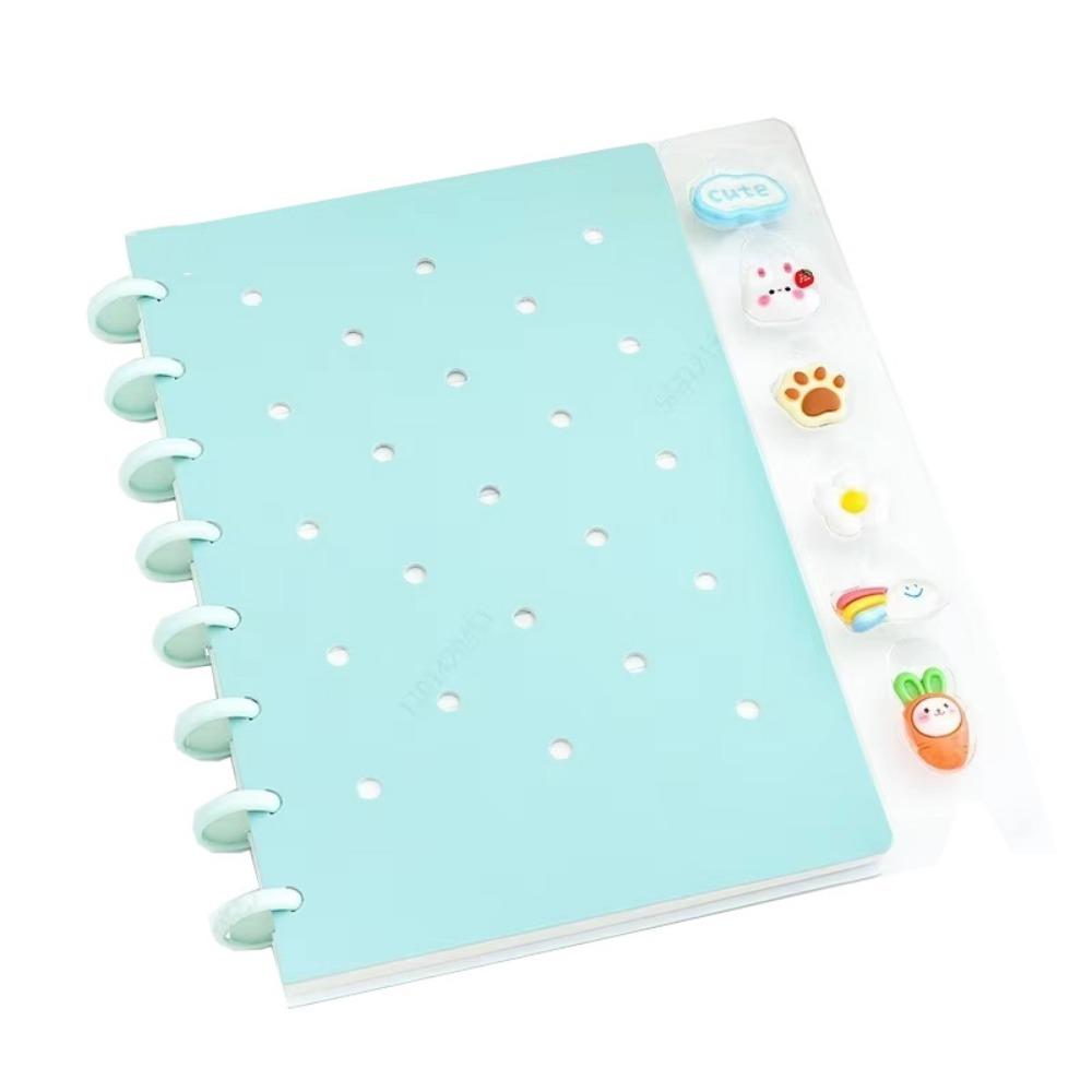 Cartoon A5 Loose-Leaf Book Detachable DIY Binder Journals Multi Color Detachable Notepad Gifts