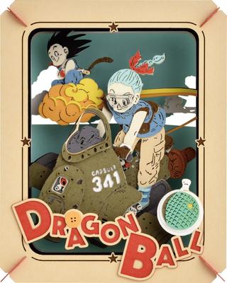Ensky Dragon Ball Goku and Adventure 2 H100 X W80 X D42mm Paper PT-255 Bulma's Approx.