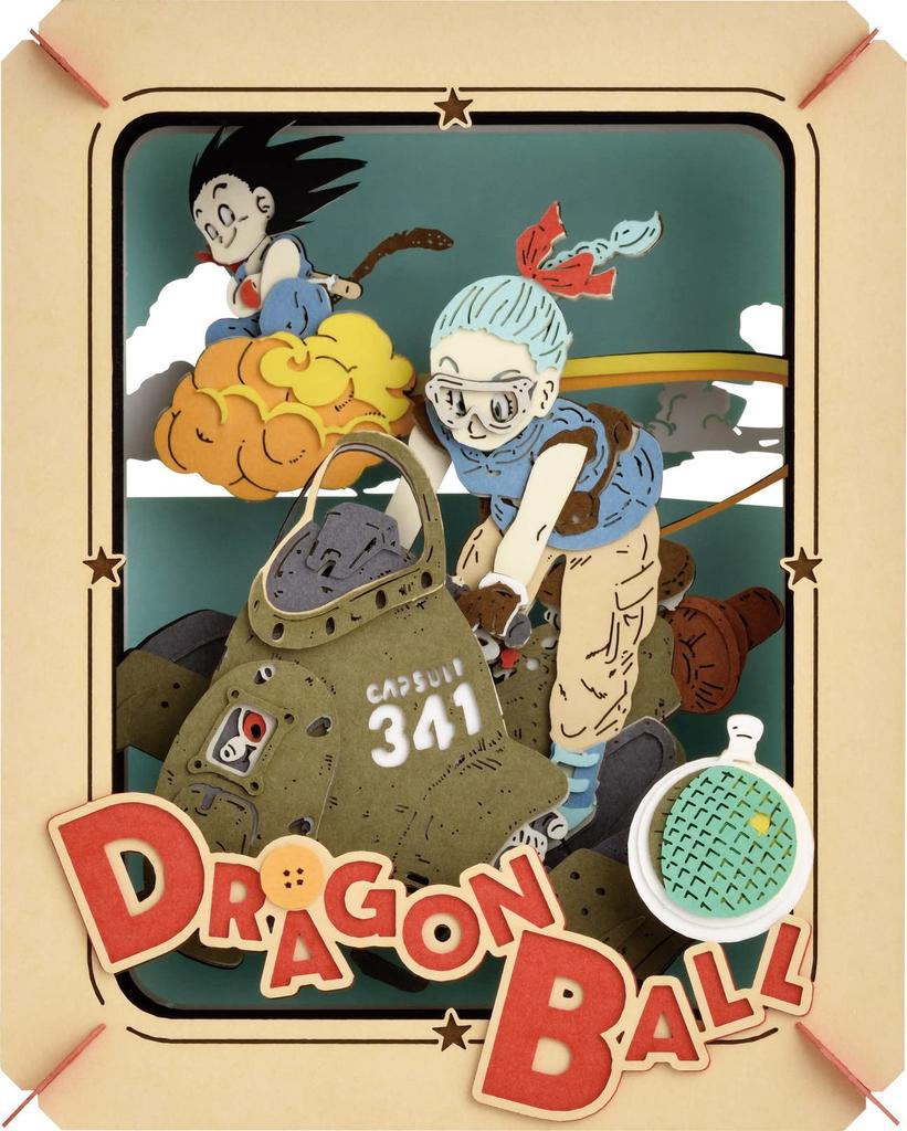 Ensky Dragon Ball Goku and Adventure approximately H100 x W80 x paper PT-255 Bulma's 2, D42mm,