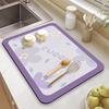 Solid Kitchen Super Absorbent Mat Coffee Dish Drying Mats Non-slip Draining Pad Quick Dry Tableware Faucet Placemat Dinnerware