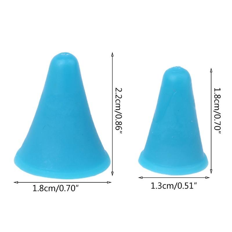 20pcs Cone Knitting Needles Cap Tips Point Protectors Stoppers Cover Craft