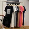 Short sleeve nightdress women's summer long knee large size loose T-shirt pajamas Internet celebrity ins home dress can be worn outside