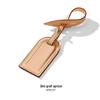 D-70 Leather Luggage Tag for LV Montaigne Bag – Old Flower Design, Travel Tag Replacement, Color Change Option.