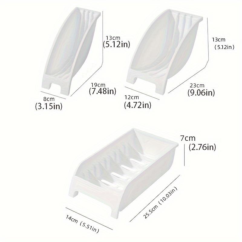 1pc Dish Storage Rack, Kitchen Dish Drain Rack, Plate Storage And Finishing Rack, Tableware Dinner Plate Rack
