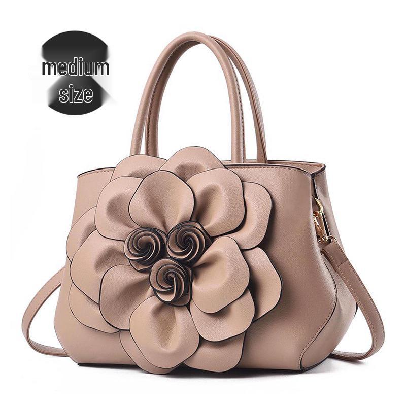 2025 Women's Rose Handbag: Elegant Large Capacity Crossbody & Shoulder Bag