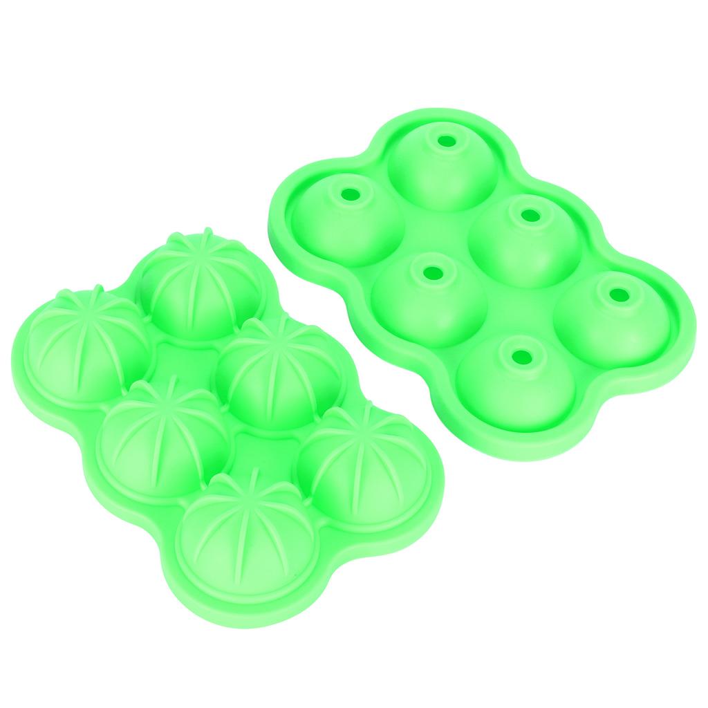 6 Fächer Eiswürfelform Wiederverwendbare Silikon Eiswürfelform Tablett für Heimküche Bar Nutzung