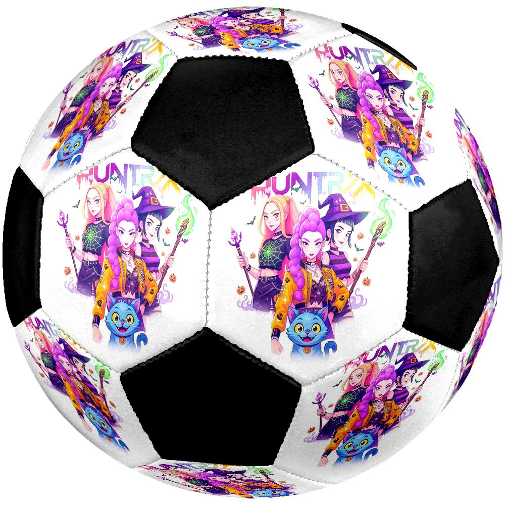 KPop Demon Hunters Theme Size 5 Soccer Ball, Suitable for Both Indoor and Outdoor Matches, a Gift Suitable for Everyone.