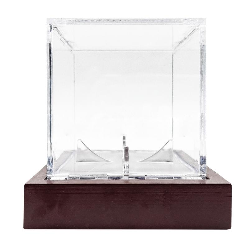 

Baseball Display Case Acrylic Clear Baseball Display Case Square Cube Memorabilia Display Box Baseball Protector 1