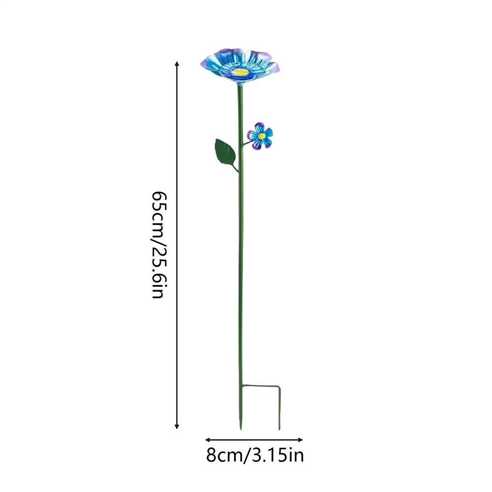 Bee Watering Station For Garden Outdoor Metal Flower Shaped Bird Feeder Backyard Hummingbird Drinker For Lawn Patio Balcony Farm