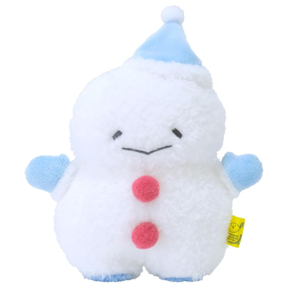 Sanlemon Fuwafuwa Tatton Snowman Plush Toy Blue 15x6x17.5cm Cute Winter Christmas Decoration