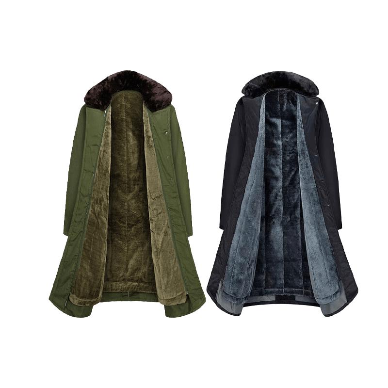 Heavy-Duty Long Military Winter Parka зелёный