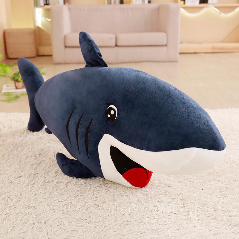

Cute Shark Doll Plush Toy Great White Shark Dolphin Whale Throw Pillow Cushion Doll Ragdoll Birthday Gift 50cm（0.2kg） синій