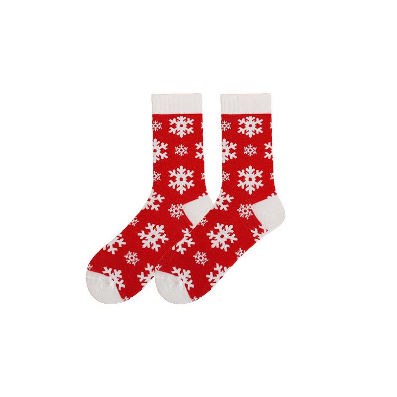 In Stock Plus Size Mid-Calf Jacquard Christmas Socks Bestseller