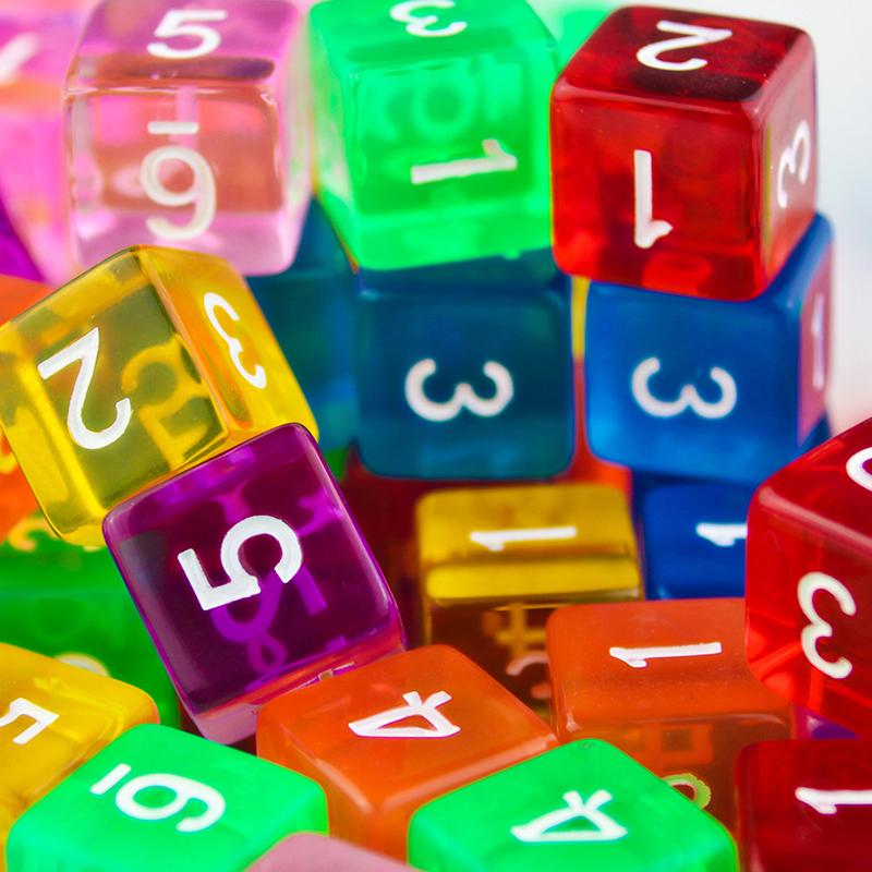 10Pcs Transparent Dice With Numbers Ideal Gift For Children Early Development Toys For Learning Activities Math Educational