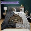 Gorgeous B&W Pattern Bedding uilt Set uilt Cover Pillowcase Home Decoration Birthday Gift (1 * duvet cover + 2 * pillowcase  without core)40