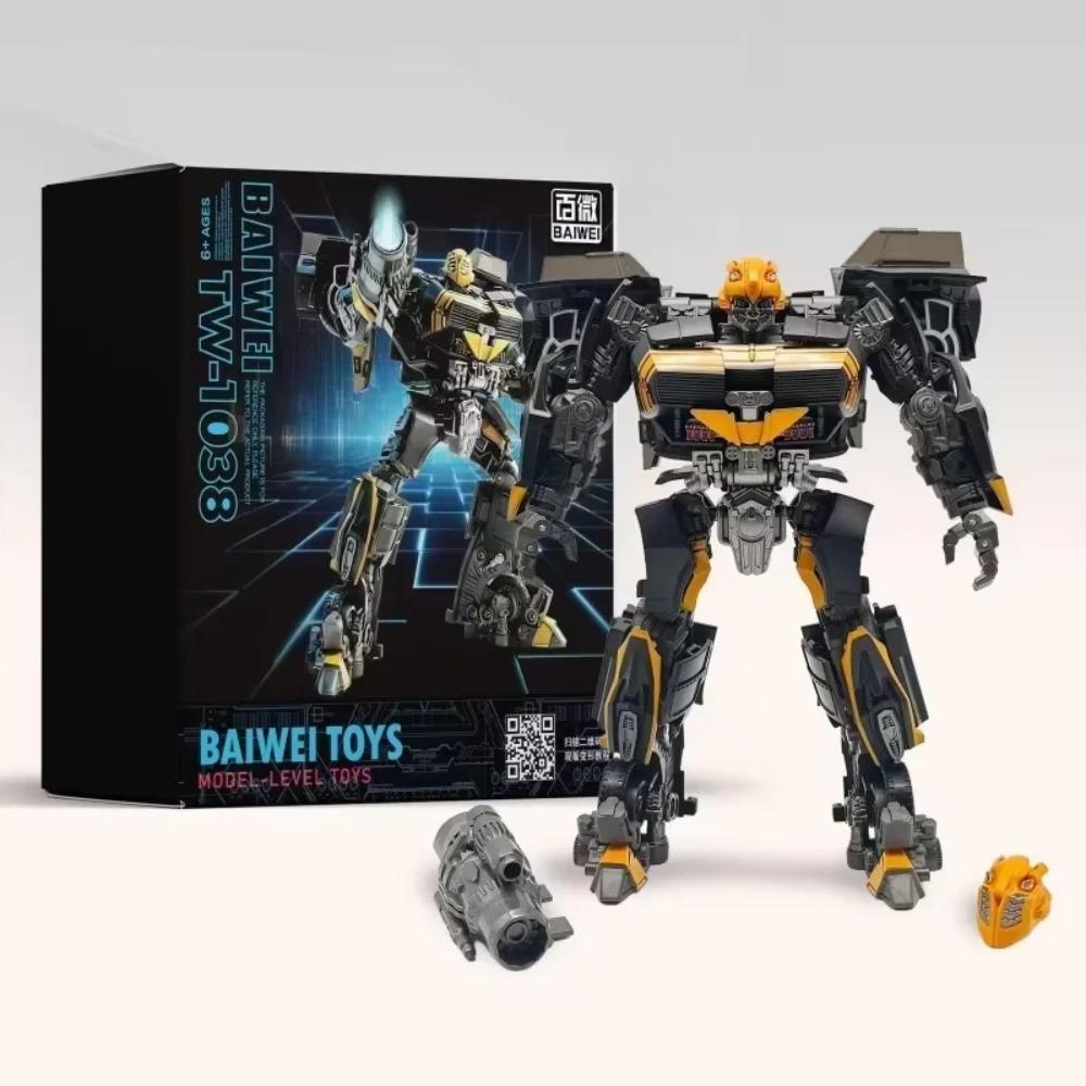 Baiwei Transformation TW1038 TW-1038 Darkly Bumblebee Movie Edition Alloy Robot Action Figure Statue Model Collectible Gift Toy no box красный