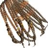 Versatile Tea Brown Crystal Beaded Necklace Thangka Amulet Fox Fairy Sweater Chain 6mm