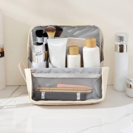 Makeup Bag Large Capacity Zipper Closure Waterproof Multifunctional Travel Toiletry Bag Cosmetic Organizer Case