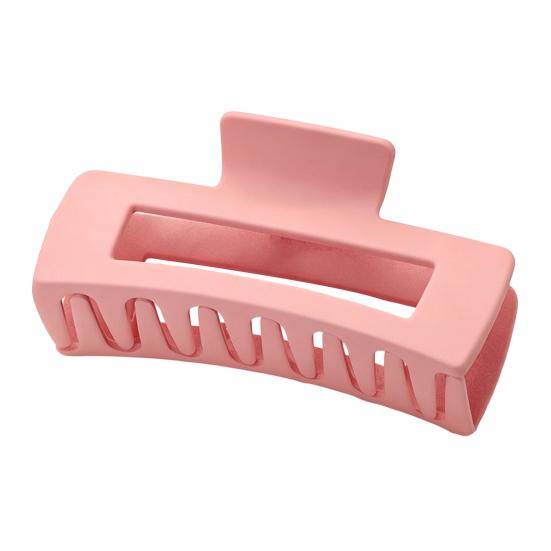 Hair Claw for Women, Frosted Rectangle Hair Clip, Hollow Design Back Head Hair Claw, Large Size Shark Hair Clip for Daily Wear Party Gathering Outing