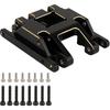 Black Coating Brass Skid Plate Transmission Mount for 1/18 RC Crawler TRX4M Upgrade, 60g