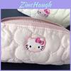 Hello Kitty Canvas Zipper Pencil Case With Cute Design For Girls And School Use