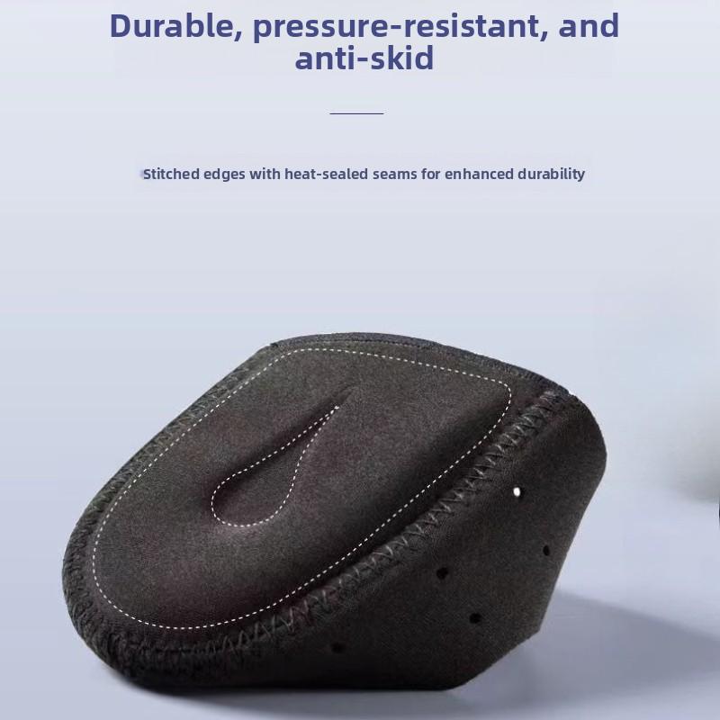 Neoprene Silicone Heel Protector Sleeves Adjustable Hook & Loop Heel Cushion Pads Gel Shock Absorbing Heel Socks Foot Pain