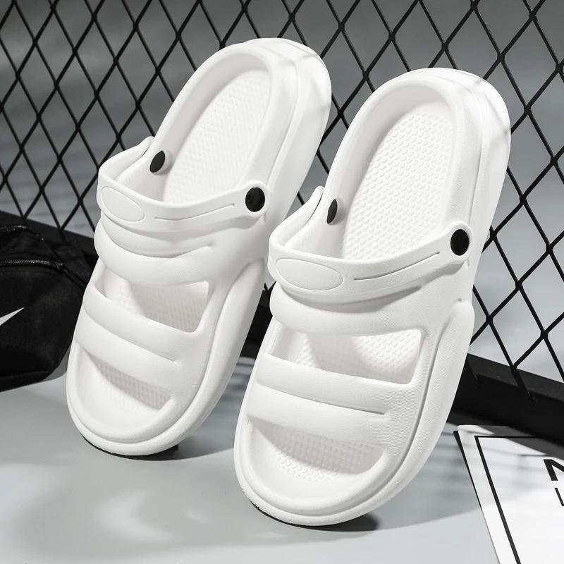 Leichte Strandsandalen für Herren, lässige Indoor-Badeschlappen, rutschfest, Damengröße 2025, neue multifunktionale flache Schuhe