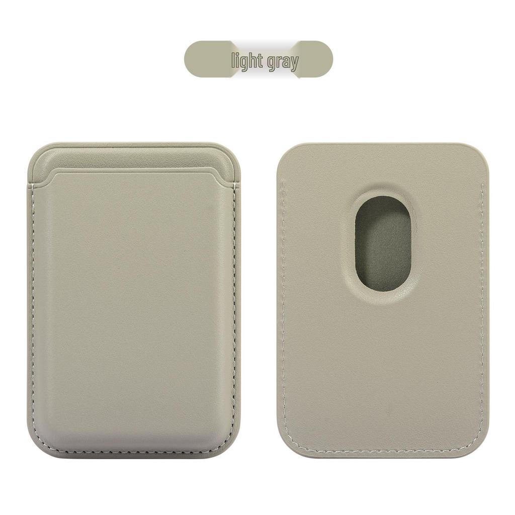 Porte-cartes en cuir MagSafe pour iPhone 17/16/15 - Pochette magnétique résistante