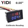 0.56'' Digital Voltmeter Ammeter DC 0-100V AC60-500V 1A 10A 50A 100A Red Blue LED Display Voltage Current Meters Tester Detector